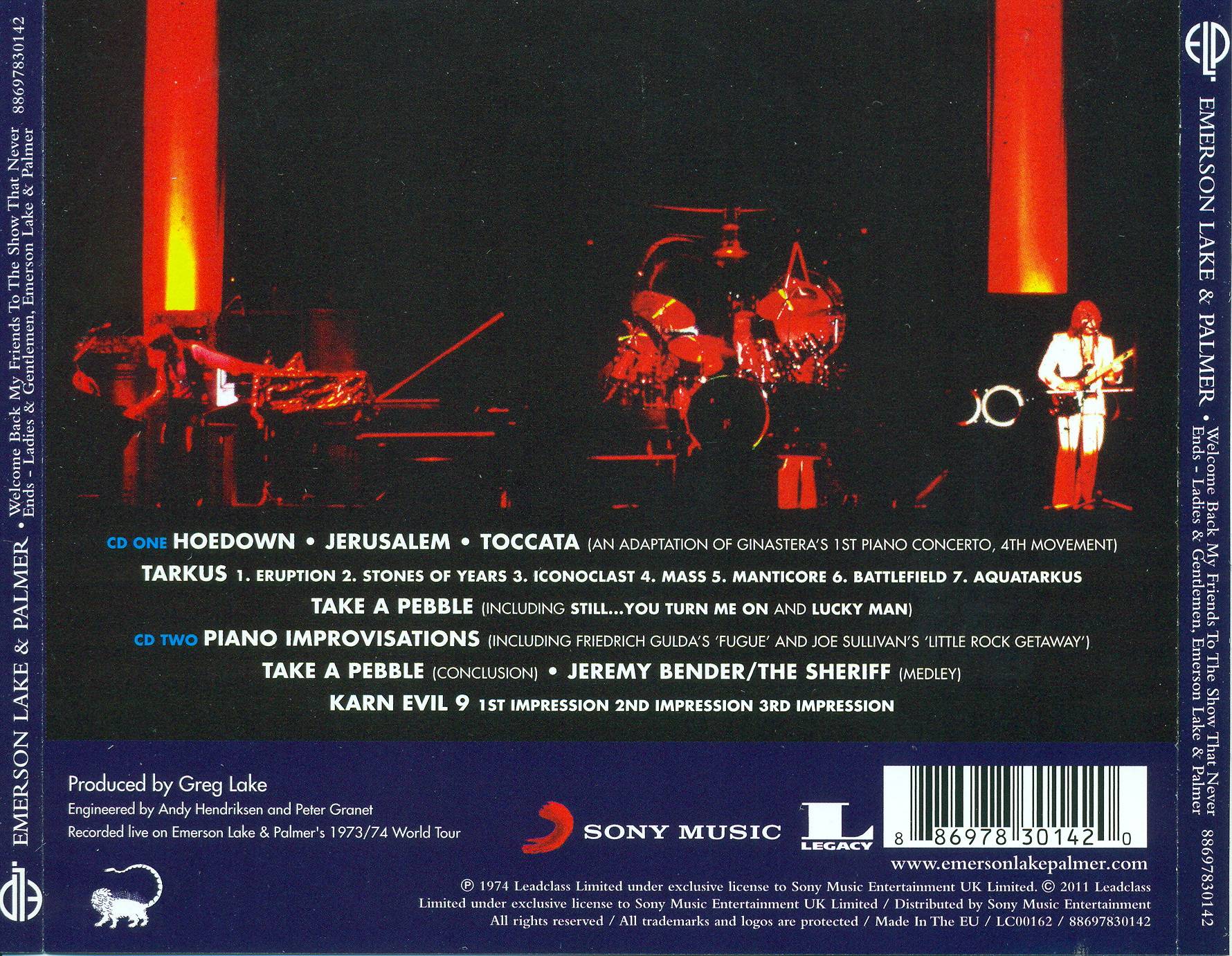 Emerson, Lake and Palmer Welcome Back My Friends [ak d]